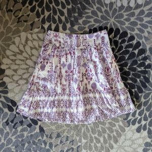 Cute Aline Lined H&M Patterned cotton skirt